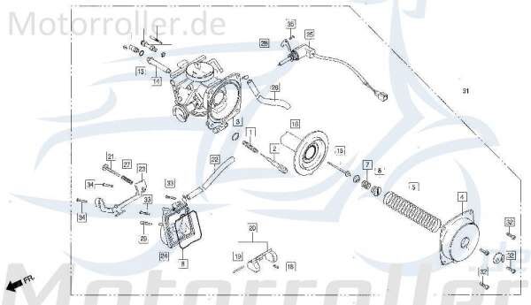 O-Ring Dichtring Vergaser DAE-16007-SA1-0000