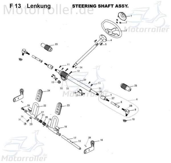 Bundschraube M6x20mm Tongjian Kinderbuggy 45 III 45ccm 4Takt Motorroller.de Maschinenschraube Flanschschraube Flansch-Schraube Maschinen-Schraube