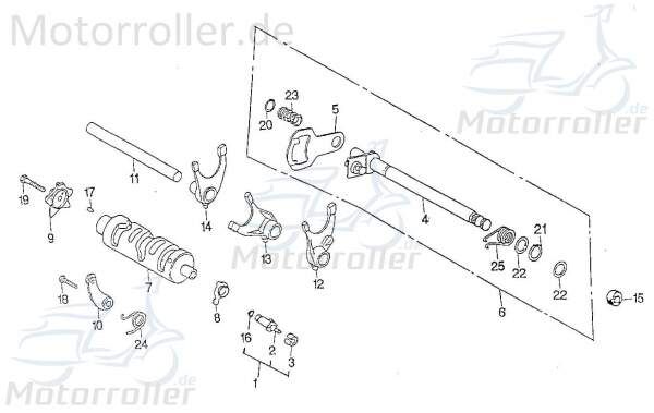 Rex Chopper 125 Sechskantschraube 150ccm 4Takt 96210-06025-B Motorroller.de Befestigung Halter Halterung Flachkopfschraube Sechskant-Schraube Motorrad