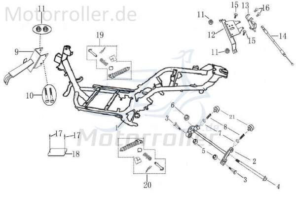 Kreidler Galatica 125 DD Tankhalterung 702777 Benzintank Tank Halter Halterung Befestigung