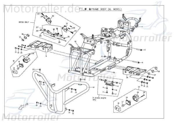 Frontbügel silber 72 Mit W/O Signallampe X06761047201