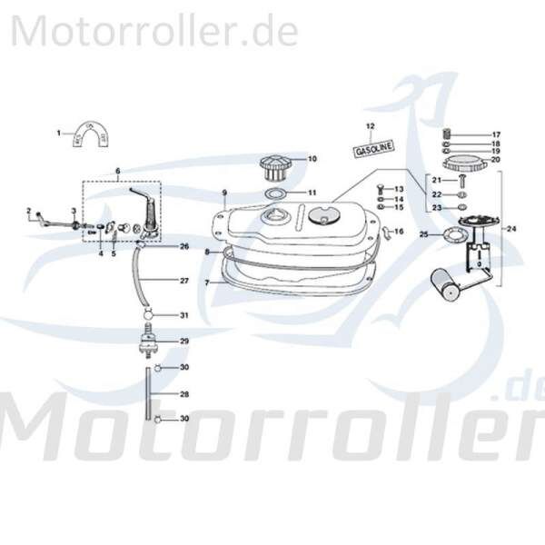 Dichtung Tank Motorroller Kreidler Rex 720333