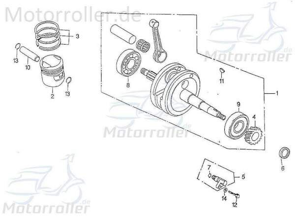 SMC Haltebolzen Rex Chopper 125 Halterung 125ccm 4Takt Motorroller.de Arretierbolzen Haltezapfen Haltestft Arretierzapfen 170ccm-4Takt Motorrad Moped