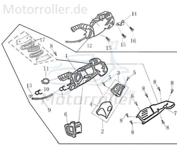 Luftfilter komplett Luft-Filter AGM-MOTORS 1200201-1