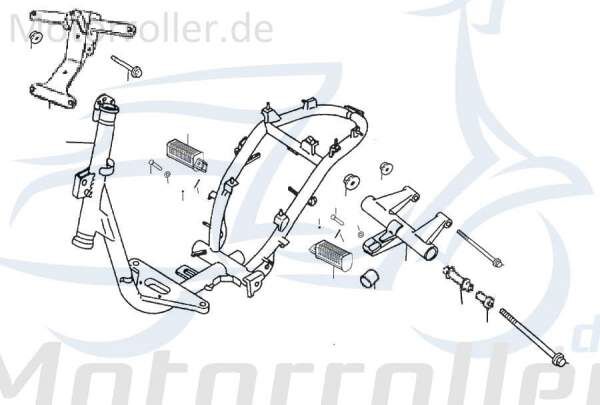 Rex RS250 Halteschraube Arretierschraube 50ccm 2Takt 87550 Motorroller.de Sicherungsschraube Seitenständer 50ccm-2Takt Scooter Jonway RMC-G 50