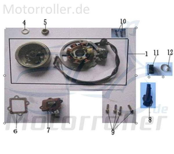 Schraube M6x22mm Jonway Florett 2.0 50 City 50ccm 741257 Motorroller.de Innensechskant-Schraube Innensechskantschraube Maschinenschraube Scooter