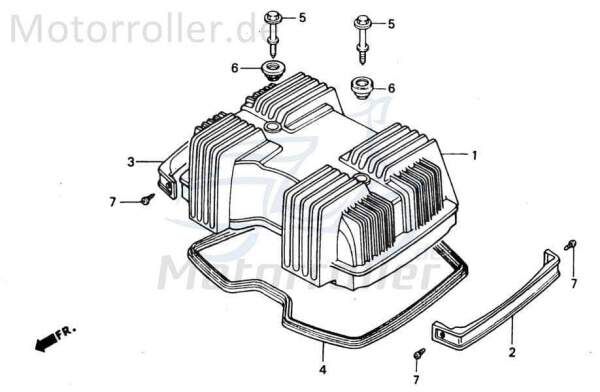 Chunlan Chopper Zylinderkopfdeckel 125ccm 4Takt 244FM.01.05-01 Motorroller.de Ventilabdeckung Verkledung Deckel-Ventile Motorrad Moped Ersatzteil