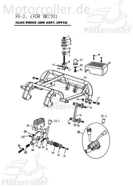 PGO Kugelkopf Anhängerkupplung Bugrider 150 Buggy B5676020000 Motorroller.de Bugrider 50 Ersatzteil Service Inpektion Direktimport