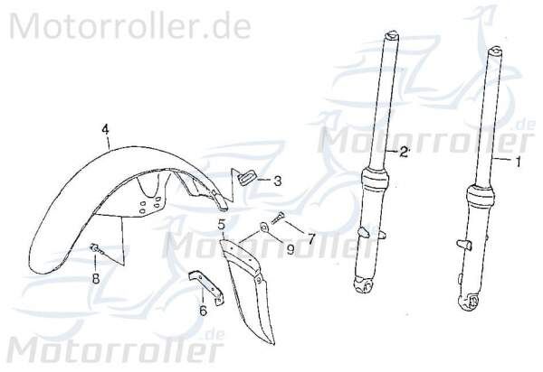 Baotian BT49QT-9 4T Bundmutter 50ccm 4Takt BT50QT-9-080001 Motorroller.de Sechskantmutter Flanschmutter Sechskant-Mutter Flansch-Mutter Bund-Mutter