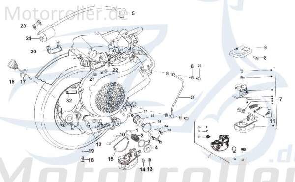 Kreidler STAR Deluxe 4S 200 Dichtung 200ccm 4Takt SF214-0055 Motorroller.de Abdichtung SEAL Gasket 200ccm-4Takt Scooter LML Ersatzteil Service