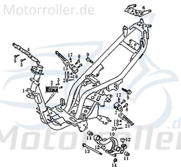 Jonway RMC-G 50 Verkleidungshalter Roller 50ccm 2Takt 83482 Motorroller.de Haltebügel 50ccm-2Takt Scooter Ersatzteil Service Inpektion Direktimport