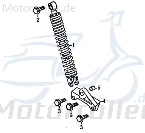 Rex Enduro 125 DD Buchse Hülse Lagerbuchse 50ccm 2Takt 83688 Motorroller.de Distanzhülse Distanz-Hülse Distanzbuchse Passhülse Passbuchse 50ccm-2Takt