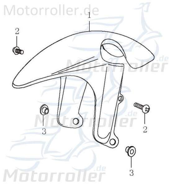 Kreidler Jigger 50 City Vorderradabdeckung blau 706845 Motorroller.de Schutzblech Kotflügel Radabdeckung vorne