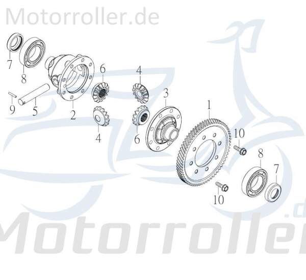 Kreidler F-Kart 170 Deckel Differential 170ccm 4Takt 26621-GOT-01 Motorroller.de Kappe Verkleidung Schutz Blende Abdeckung Haube Abdeckhaube Service