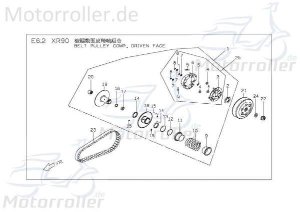 PGO X-Rider 90 Antriebsplatte Quad 90ccm 2Takt P9123602000 Motorroller.de PGO 90ccm-2Takt ATV UTV Ersatzteil Service Inpektion Direktimport