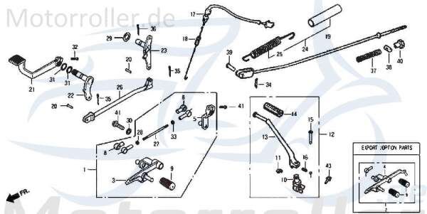 Chunlan Chopper Schraube M8x28mm 125ccm 4Takt ABB-20-NO.-22 Motorroller.de Bundschraube Maschinenschraube Flanschschraube Flansch-Schraube 244FM Moped