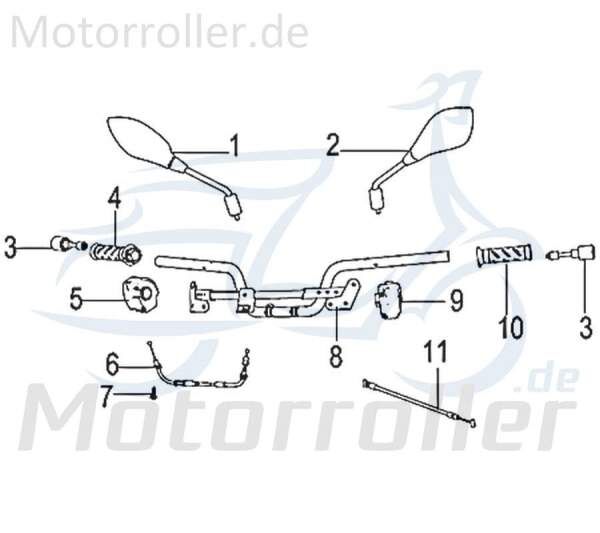 Seilzug Sitzbankschloss Sitzschloss Motorroller 750318