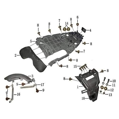 Spritzschutz Schutzblech AGM-MOTORS 1120910-1