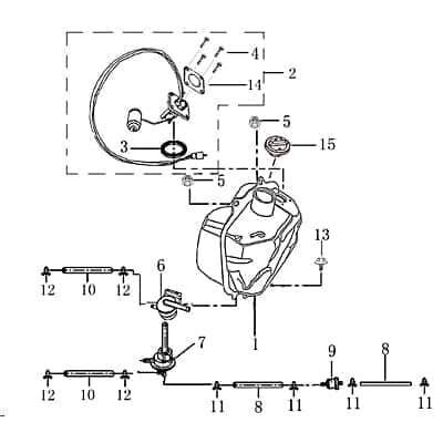 Tankdeckel belüftet Kraftstofftank Motorrad Rex 701865