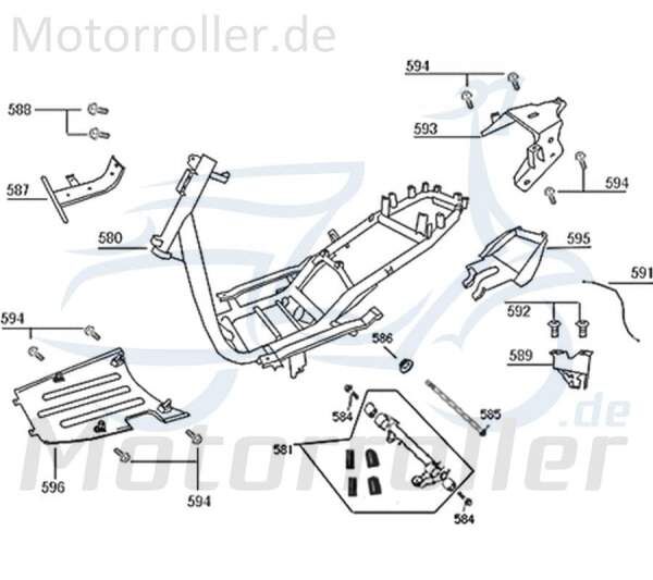 Kreidler Florett 2.0 50 City Sitzbankschloss 740983 Motorroller.de Sitzschloss Sitzbank-Schloss Sitzbank-Verriegelung Sitzbankverschluss