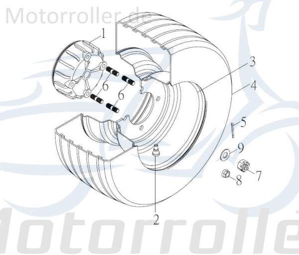 Kreidler F-Kart 170 Quadreifen / Kartreifen 100ccm 4Takt 42890-FKO-0002 Motorroller.de 16x6.5-8 ATVReifen BuggyReifen Geländebereifung UTVReifen