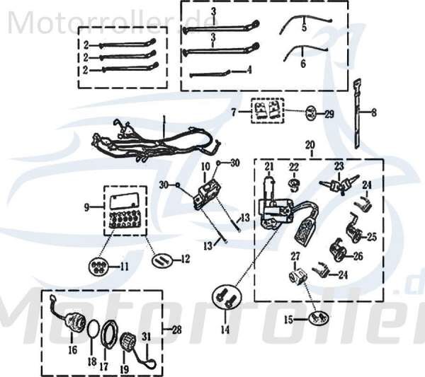 Kabel Ausgang 190mm schwarz Jonway E-Rex Stromkabel 1070210-1 Motorroller.de Stromleitung Elektrokabel Elektroleitung Elektro-Kabel Strom-Kabel