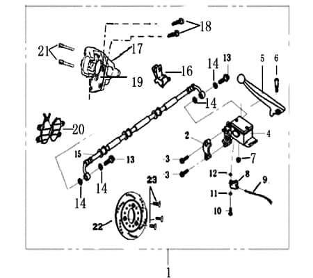 Bremslichtschalter links hinten Scheibenbremse 2Pins 50 2090104-10