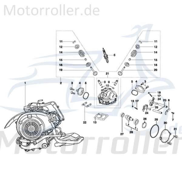 Schraube Kreidler STAR Deluxe 4S 125 Maschinenschraube 720604 Motorroller.de Bundschraube Flanschschraube Flansch-Schraube Maschinen-Schraube Scooter