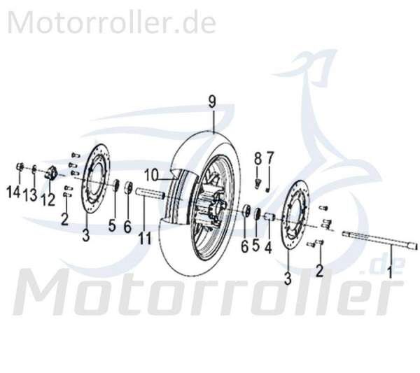 Schraube M8x24mm Jonway Insignio 250 DD Scooter Roller 750237 Motorroller.de Bundschraube Maschinenschraube Flanschschraube Flansch-Schraube Kreidler