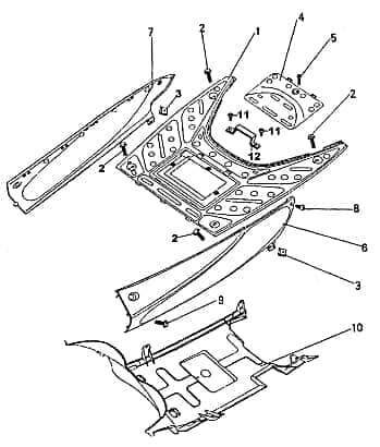 Batterieabdeckung Fussbrett Motorrad Kreidler Rex 87663