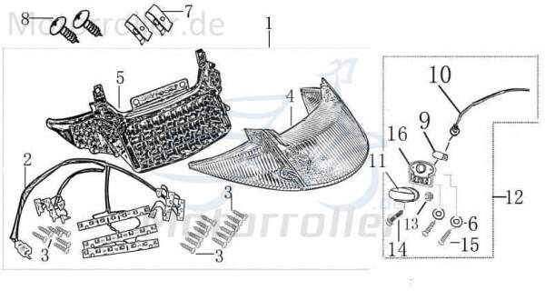 Kabel Nummernschildbeleuchtung Jonway Stromleitung 2010857-2 Motorroller.de Stromkabel Elektrokabel Elektroleitung Elektro-Kabel Strom-Kabel Scooter