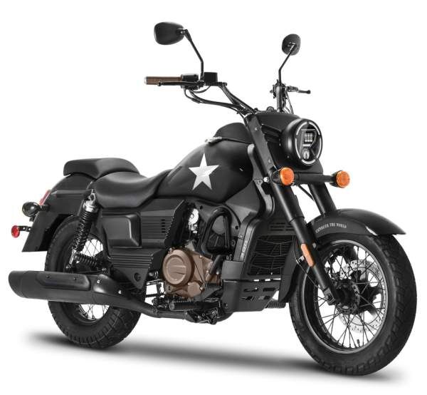 Motorrad Fighter 300 UMC-RS schwarz Euro 5 300ccm Schaltmoped Chopper 129 km/h