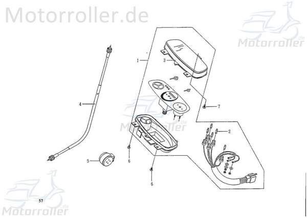 SMC Bundschraube Kontra T 50 50kmh Roller Scooter 50ccm 2Takt Motorroller.de Maschinenschraube Flanschschraube Flansch-Schraube Maschinen-Schraube