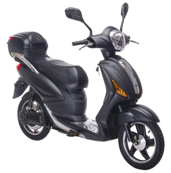 Elektroroller Scoody 25 Classic L ZT-09AL schwarz-matt 250W 25 km/h Lithium-Ionen-Akku E-Scooter E-Roller Mofa