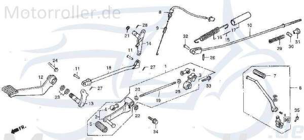 Daelim VT 125 Schalthebel Daelim VT 125 DAE-24700-BA5-9001 Motorroller.de Schaltstab 125ccm-4Takt Motorrad VT 125 Evolution Moped Ersatzteil Service