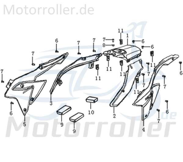 Schraube M6x12mm Maschinenschraube Flanschschraube 781191 Motorroller.de Bundschraube Flansch-Schraube Maschinen-Schraube Bund-Schraube Scooter Moped