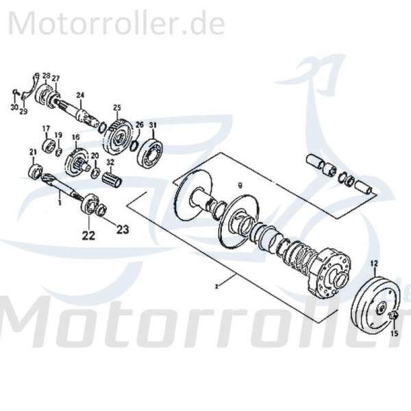 Rex RS250 Unterlegscheibe Distanzscheibe 50ccm 2Takt 87463 Motorroller.de Distanzhalter U-Scheibe Washer Beilagscheibe Ausgleichsscheibe 50ccm-2Takt