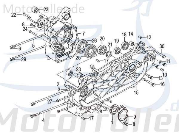 SMC Führungshülse Generic Zion 125 Arretierhülse 150013000000 Motorroller.de Führungsbuchse Arretierbuchse Führungs-Buchse Führungs-Hülse 125ccm-4Takt