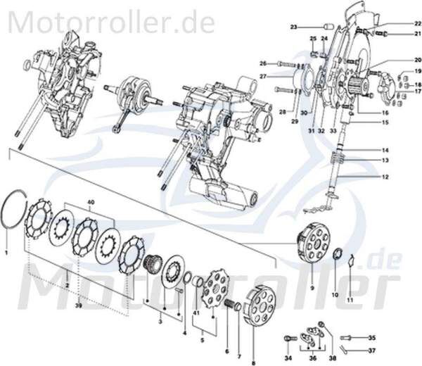 Kreidler STAR Deluxe 4S 125 Halterring 125ccm 4Takt 720071 Motorroller.de Haltering 125ccm-4Takt Scooter LML Ersatzteil Service Inpektion Direktimport