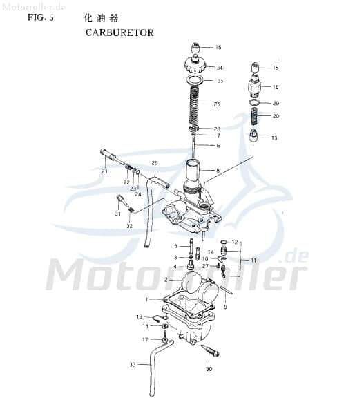 Eppella Eppelino 50 Drosselventil 50ccm 2Takt 52M0500---0l Motorroller.de 1E40QMB Scooter Ersatzteil Service Inpektion Direktimport