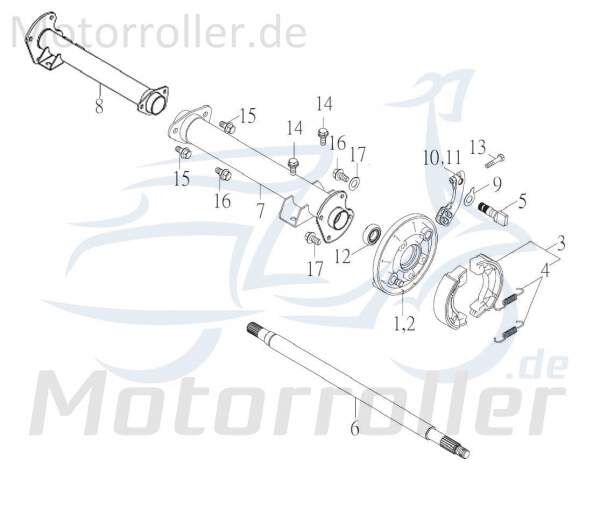 Kreidler F-Kart 170 Achsaufnahme 170ccm 4Takt 76028 Motorroller.de Achsgabel Hinterachsgehäuse 170ccm-4Takt Ersatzteil Service Inpektion Direktimport