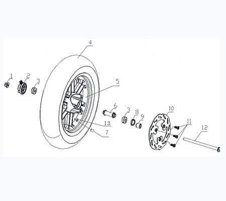 CPI Oliver 50 City Felge 3.5x12 50ccm 2Takt Q0F-43213-00-67 Motorroller.de Stahlfelge Alufelge Rad Alu-Rad Radkranz Radfelge Scooter Eppella GK 125