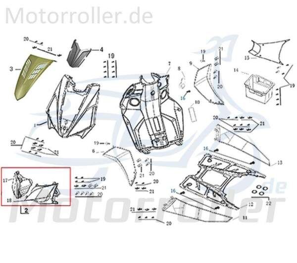 Batterieabdeckung Batteriefachdeckel Scooter 50330-ABA9-9000 Motorroller.de Batteriedeckel Batterie-Abdeckung Moped Ersatzteil Service Inpektion