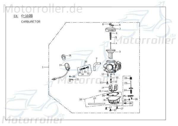 PGO Vergaserdüse Hauptdüse 92 Nadel-Düse 2Takt 150ccm 4Takt Motorroller.de Nadeldüse Dosierdüse Einstelldüse Haupt-Düse 125ccm-4Takt Quad ATV UTV