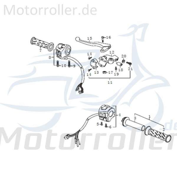 Griffgummi Kreidler SUPERMOTO 125 Haltegriff Drehgriff 91346 Motorroller.de Handgriff Lenkergriffe 125ccm-4Takt Motorrad STREET 125 DD Ersatzteil