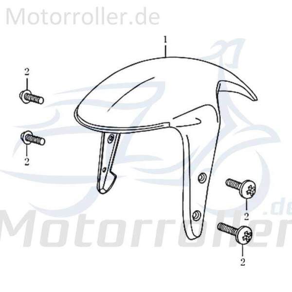 Jonway RMC-G 50 Vorderradabdeckung vorn 50ccm 2Takt 83693 Motorroller.de Kotflügel Front-Kotflügel 50ccm-2Takt Scooter Ersatzteil Service Inpektion