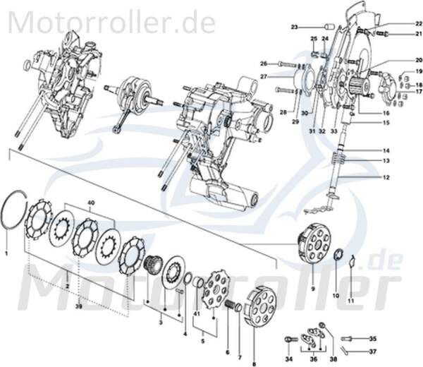 Kreidler STAR Deluxe 4S 125 Dichtung 125ccm 4Takt 720350 Motorroller.de Abdichtung SEAL Gasket 125ccm-4Takt Scooter LML Ersatzteil Service Inpektion