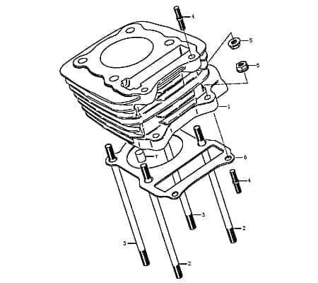 Bundmutter M6 Adly Silverfox 50 Flanschmutter 05404Q011062 Motorroller.de Sechskantmutter Sechskant-Mutter Flansch-Mutter Maschinenmutter Bund-Mutter