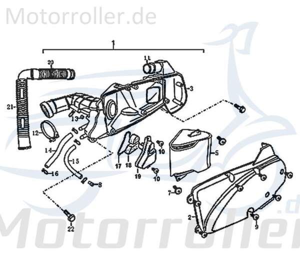 Luftfilterdeckel Luftfilter Motorrad 125cc 87803