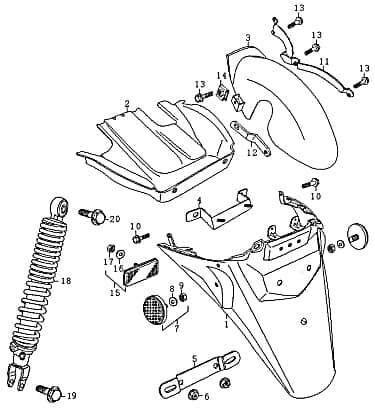 Haltebügel 89788 für 50ccm 4Takt